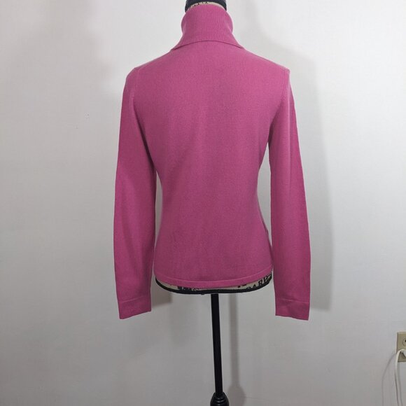 Ann Taylor Sweater Womens Small  Pink Cashmere Turtleneck Pullover Long Sleeve S - Picture 6 of 12